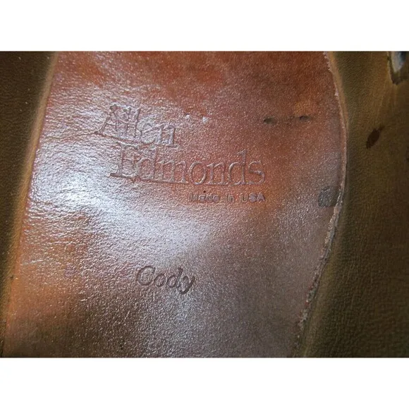 Allen Edmonds Cody Full Strap Tasseled Loafers Size US 9.5 D   shoe trees