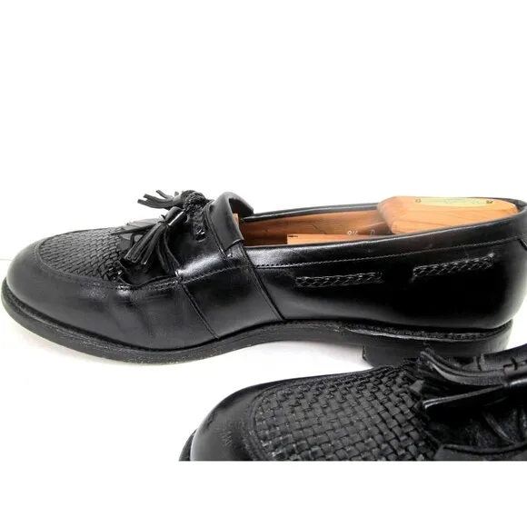 Allen Edmonds Cody Full Strap Tasseled Loafers Size US 9.5 D   shoe trees