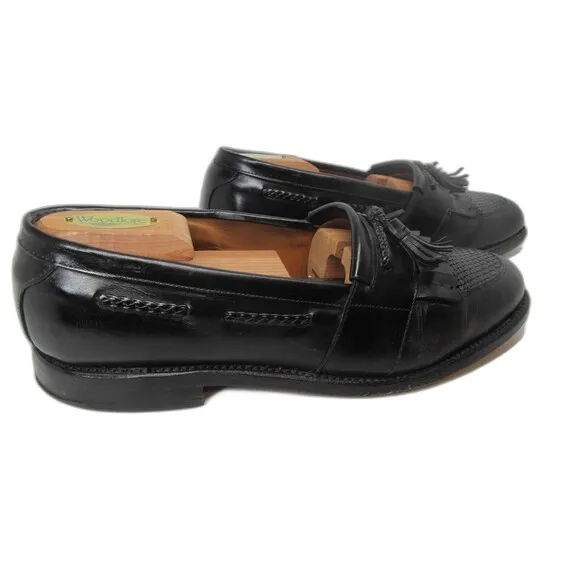 Allen Edmonds Cody Full Strap Tasseled Loafers Size US 9.5 D   shoe trees