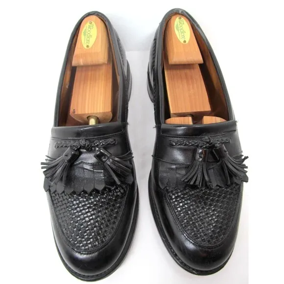 Allen Edmonds Cody Full Strap Tasseled Loafers Size US 9.5 D   shoe trees