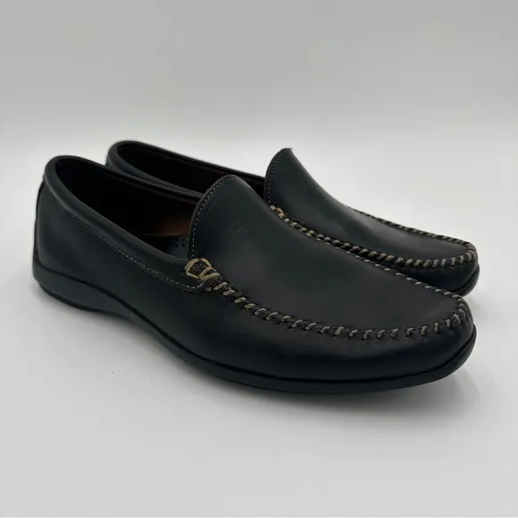 Allen Edmonds El Paso Driving Loafers Black Leather Shoes Mens 9 E Slip On
