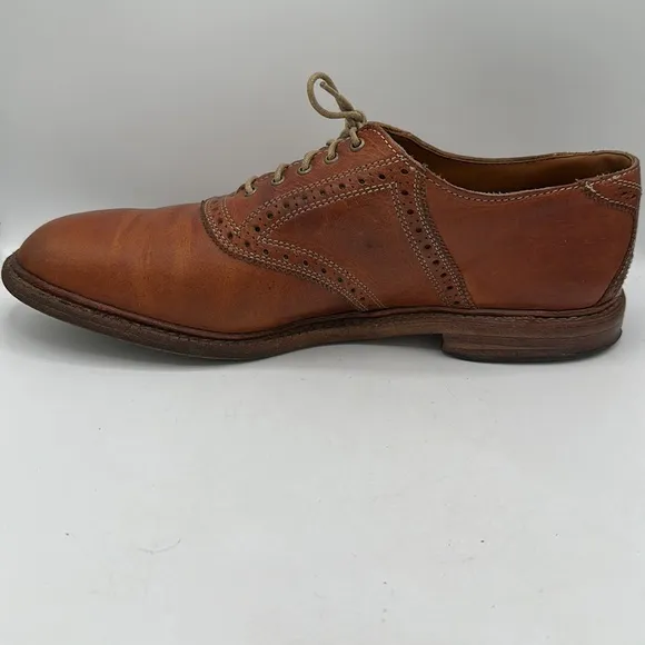 Allen Edmonds Finch tan leather lace-up shoes, size 10