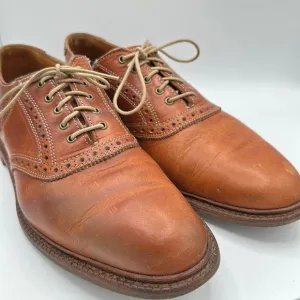Allen Edmonds Finch tan leather lace-up shoes, size 10