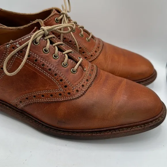 Allen Edmonds Finch tan leather lace-up shoes, size 10