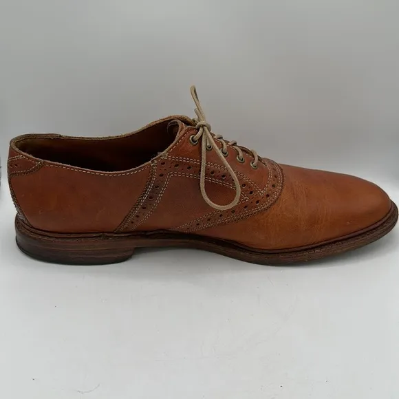 Allen Edmonds Finch tan leather lace-up shoes, size 10