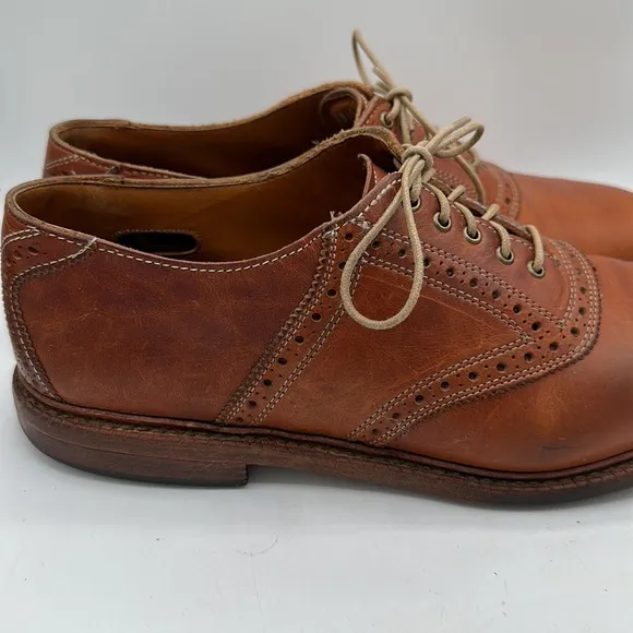 Allen Edmonds Finch tan leather lace-up shoes, size 10