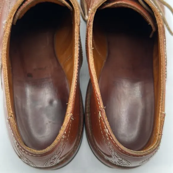 Allen Edmonds Finch tan leather lace-up shoes, size 10