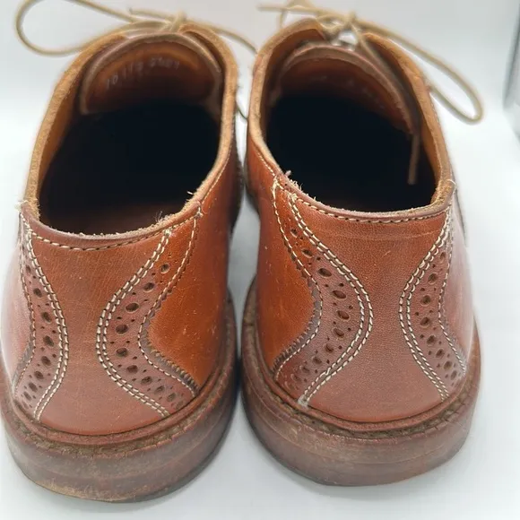 Allen Edmonds Finch tan leather lace-up shoes, size 10