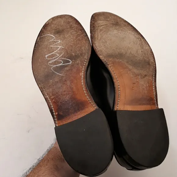 ALLEN EDMONDS Grayson Black Leather Tassel Sz 11 C Mens‎ Dress Shoes Loafers