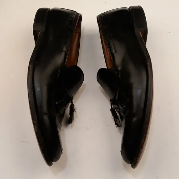 ALLEN EDMONDS Grayson Black Leather Tassel Sz 11 C Mens‎ Dress Shoes Loafers