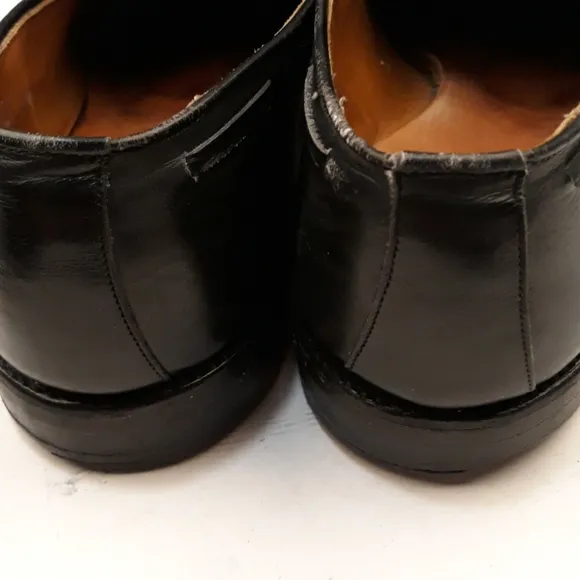 ALLEN EDMONDS Grayson Black Leather Tassel Sz 11 C Mens‎ Dress Shoes Loafers