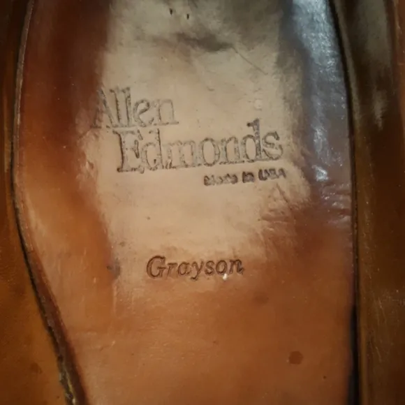 ALLEN EDMONDS Grayson Black Leather Tassel Sz 11 C Mens‎ Dress Shoes Loafers