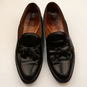 ALLEN EDMONDS Grayson Black Leather Tassel Sz 11 C Mens‎ Dress Shoes Loafers