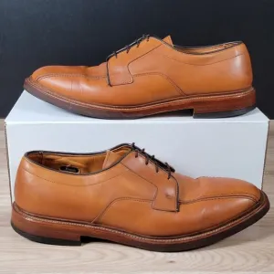Allen Edmonds Hillcrest Derby Shoes Men Size 11.5 D Walnut Brown Leather Bicycle