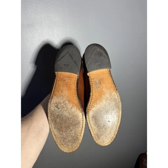 Allen Edmonds Maxfield Tassel Loafers Men's Size 9.5 Brown Leather Slip On Shoes