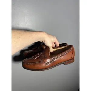 Allen Edmonds Maxfield Tassel Loafers Men's Size 9.5 Brown Leather Slip On Shoes