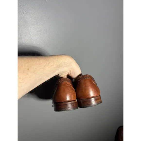 Allen Edmonds Maxfield Tassel Loafers Men's Size 9.5 Brown Leather Slip On Shoes
