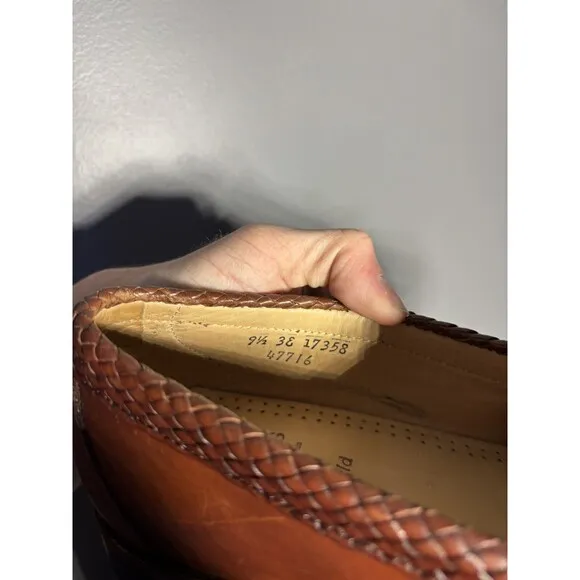 Allen Edmonds Maxfield Tassel Loafers Men's Size 9.5 Brown Leather Slip On Shoes