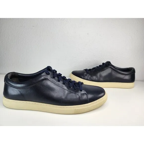 Allen Edmonds Mens Canal Court Leather Shoes Navy 10.5 Portugal Dress Casual OBO