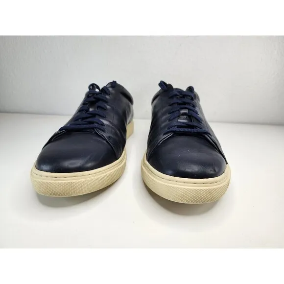Allen Edmonds Mens Canal Court Leather Shoes Navy 10.5 Portugal Dress Casual OBO