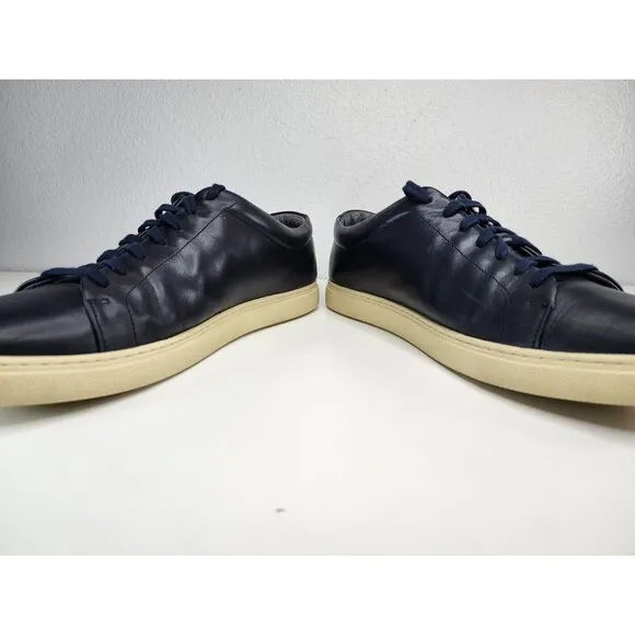 Allen Edmonds Mens Canal Court Leather Shoes Navy 10.5 Portugal Dress Casual OBO