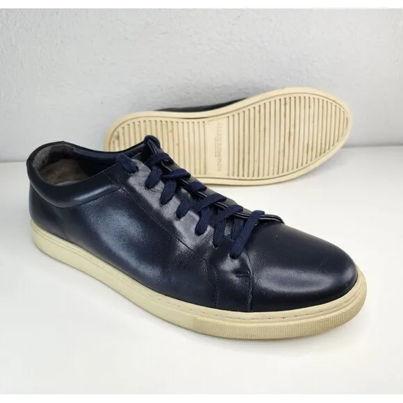 Allen Edmonds Mens Canal Court Leather Shoes Navy 10.5 Portugal Dress Casual OBO