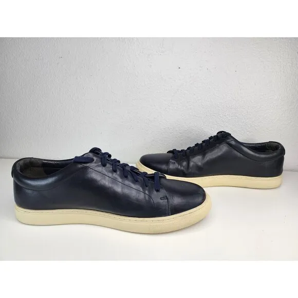 Allen Edmonds Mens Canal Court Leather Shoes Navy 10.5 Portugal Dress Casual OBO