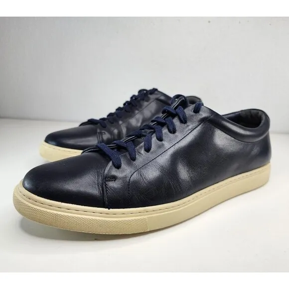 Allen Edmonds Mens Canal Court Leather Shoes Navy 10.5 Portugal Dress Casual OBO