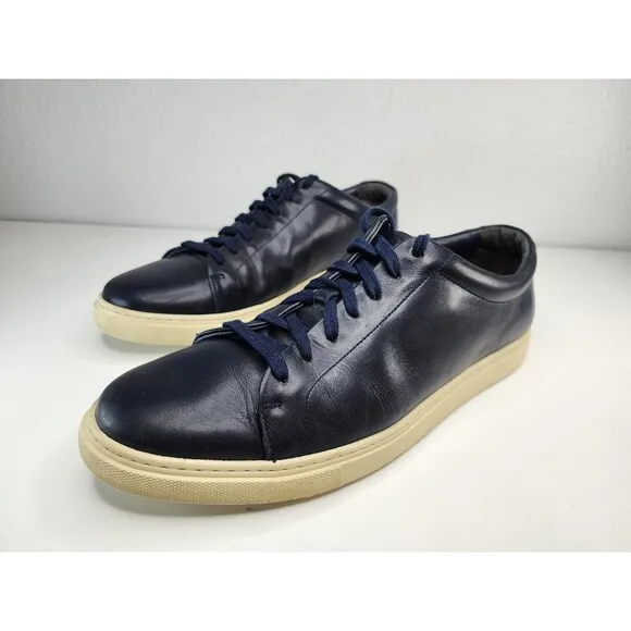 Allen Edmonds Mens Canal Court Leather Shoes Navy 10.5 Portugal Dress Casual OBO