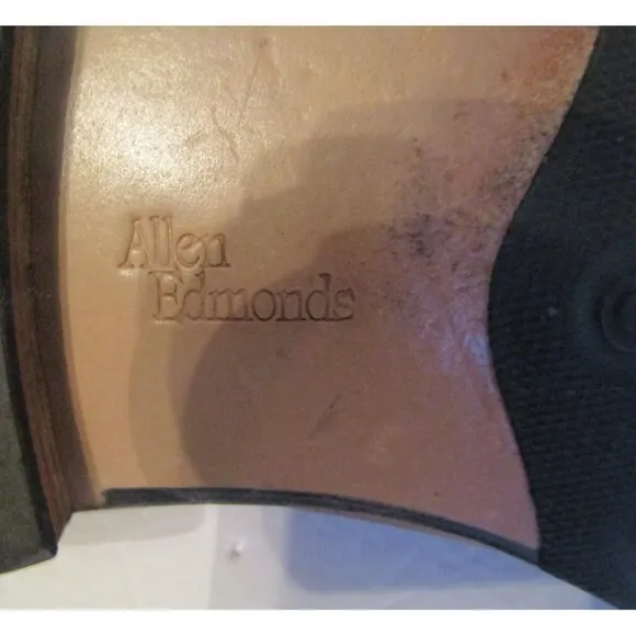 Allen Edmonds Sanibel Loafers Brown Pebbled Leather Dress Shoes Mens Size 10