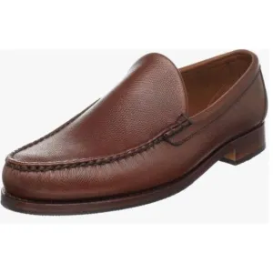 Allen Edmonds Sanibel Loafers Brown Pebbled Leather Dress Shoes Mens Size 10