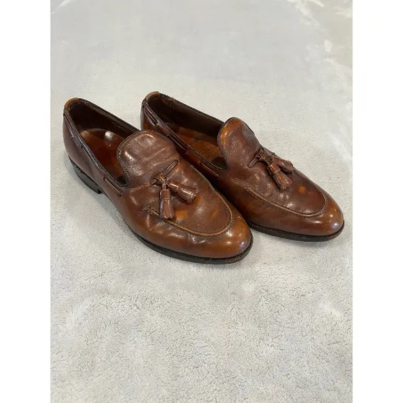 Allen Edmonds Tassel Loafers Leather Dress Shoes Classic Style 8.5‎