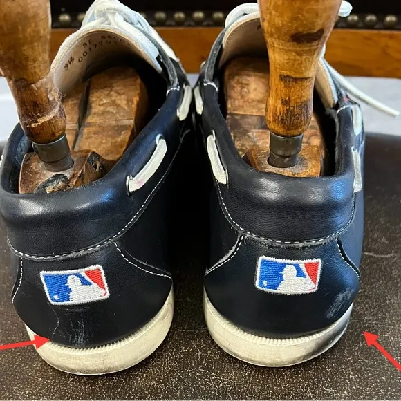 Allen Edmonds Team MLB Boston Red Sox Boat Shoes 9.5 EUC LIKE NEW