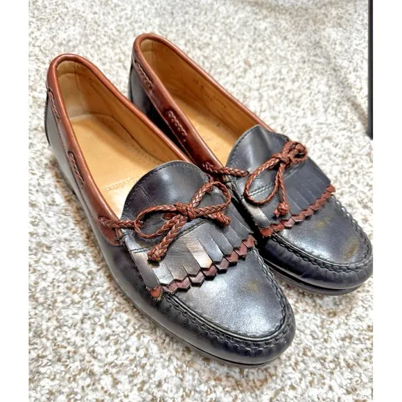 Allen Edmonds Woodstock Kiltie Dress Loafers Shoes Brown Men's 10 B Made in USA