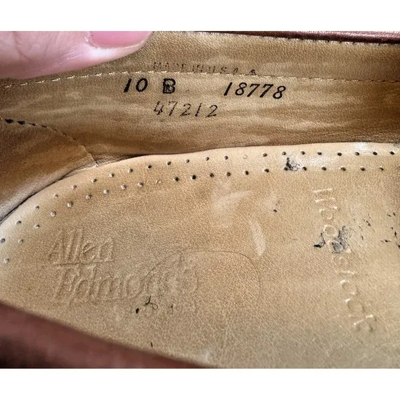 Allen Edmonds Woodstock Kiltie Dress Loafers Shoes Brown Men's 10 B Made in USA