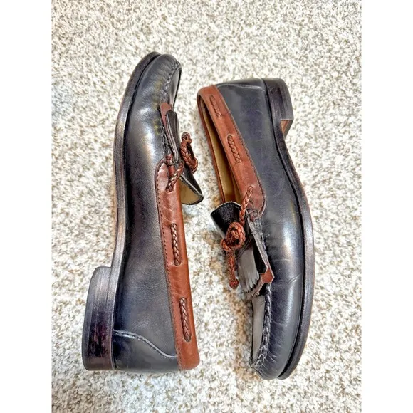 Allen Edmonds Woodstock Kiltie Dress Loafers Shoes Brown Men's 10 B Made in USA