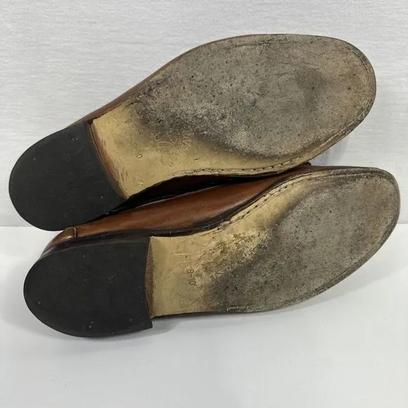 Allen Edmonds‎ Woodstock Men's Brown Leather Kiltie String Loafers US 10.5D USA