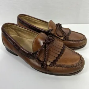Allen Edmonds‎ Woodstock Men's Brown Leather Kiltie String Loafers US 10.5D USA