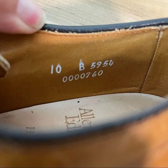Allen Edmonds Hillcrest Tan Leather Derby Shoes