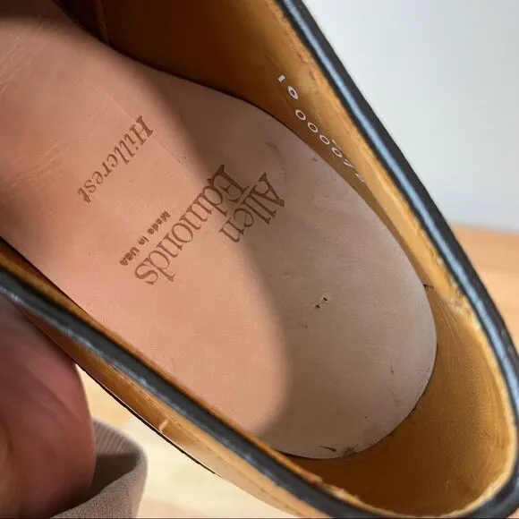 Allen Edmonds Hillcrest Tan Leather Derby Shoes
