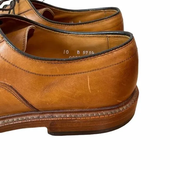 Allen Edmonds Hillcrest Tan Leather Derby Shoes