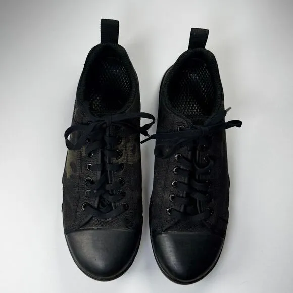 Altama Maritime Assault Low Shoes Mens 9 Black Canvas Camo Lace Up Tactical