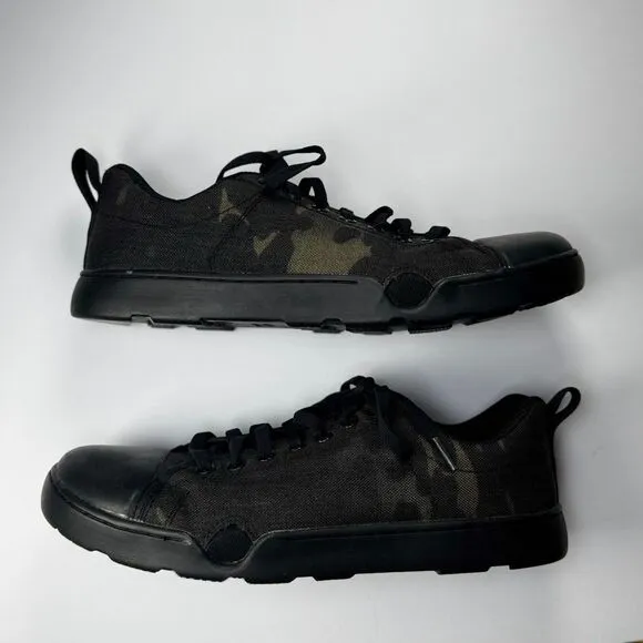 Altama Maritime Assault Low Shoes Mens 9 Black Canvas Camo Lace Up Tactical