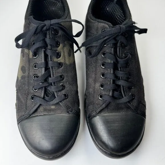 Altama Maritime Assault Low Shoes Mens 9 Black Canvas Camo Lace Up Tactical