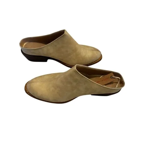 American Rag Women's Beige Mule Clogs Vegan Slip-On Block Heel Casual