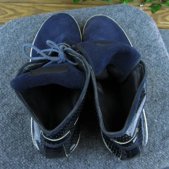 Android Homme‎ Men Sneaker Shoes Blue Leather Lace Up Size 11 Medium