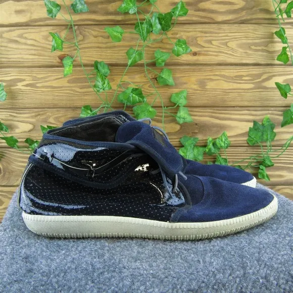 Android Homme‎ Men Sneaker Shoes Blue Leather Lace Up Size 11 Medium