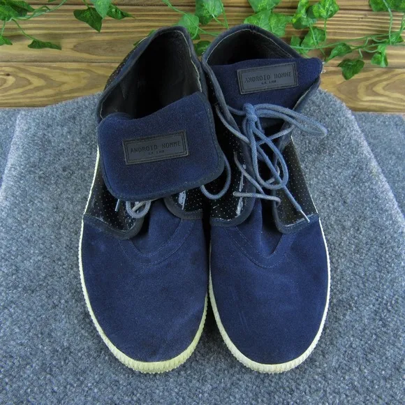 Android Homme‎ Men Sneaker Shoes Blue Leather Lace Up Size 11 Medium