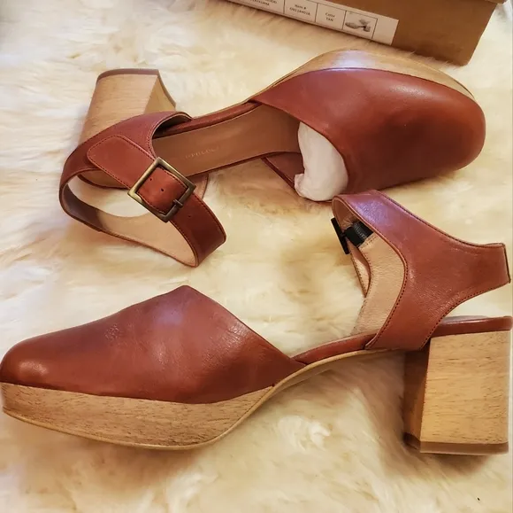 Anthropologie Romy Platform Heels -tan