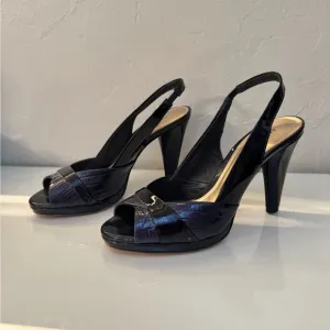 Antonio Melani Navy Slingback Heels